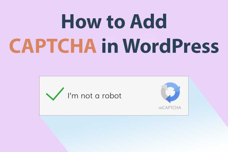 add captcha in WordPres