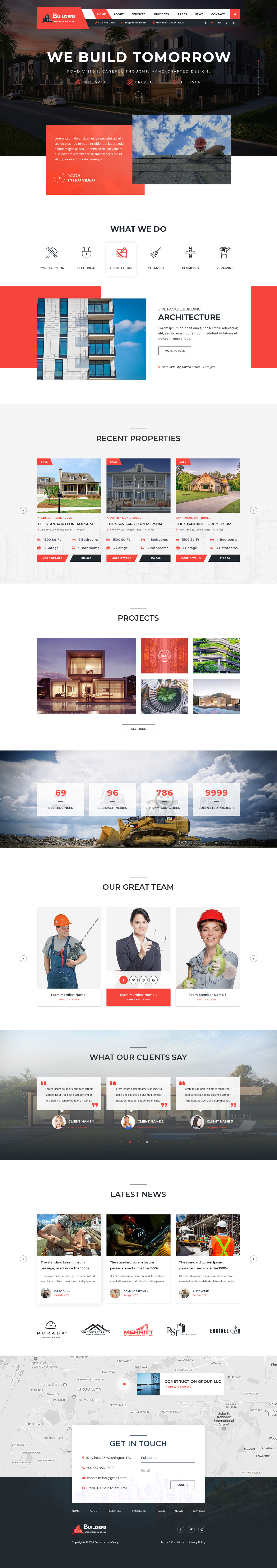 Premium Construction Company WordPress Theme