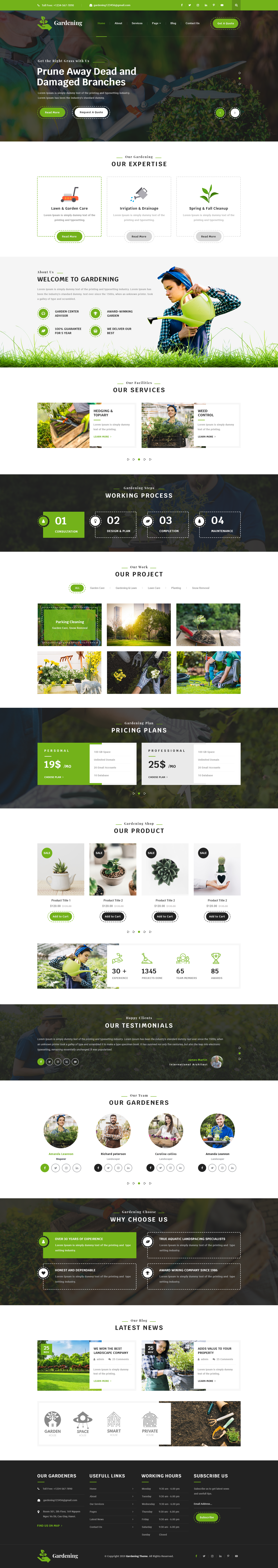 Landscaping WordPress Theme