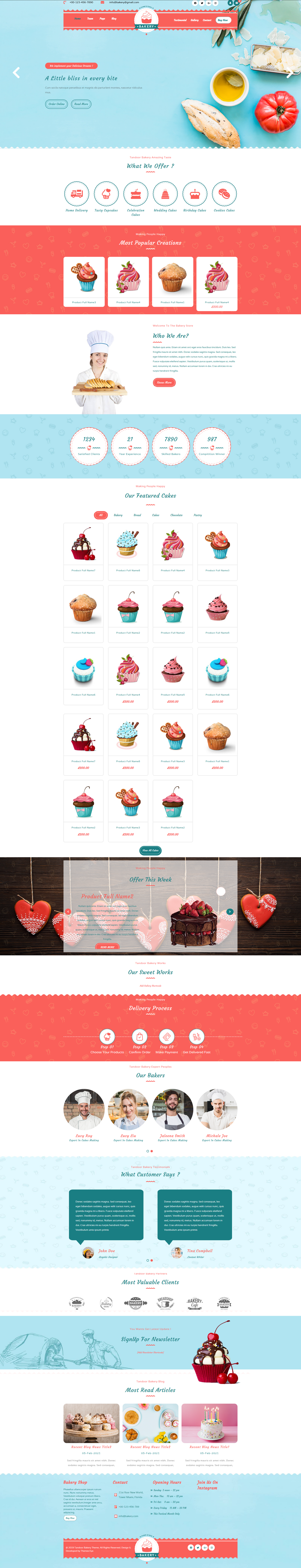 Bakery Shop WordPress Theme