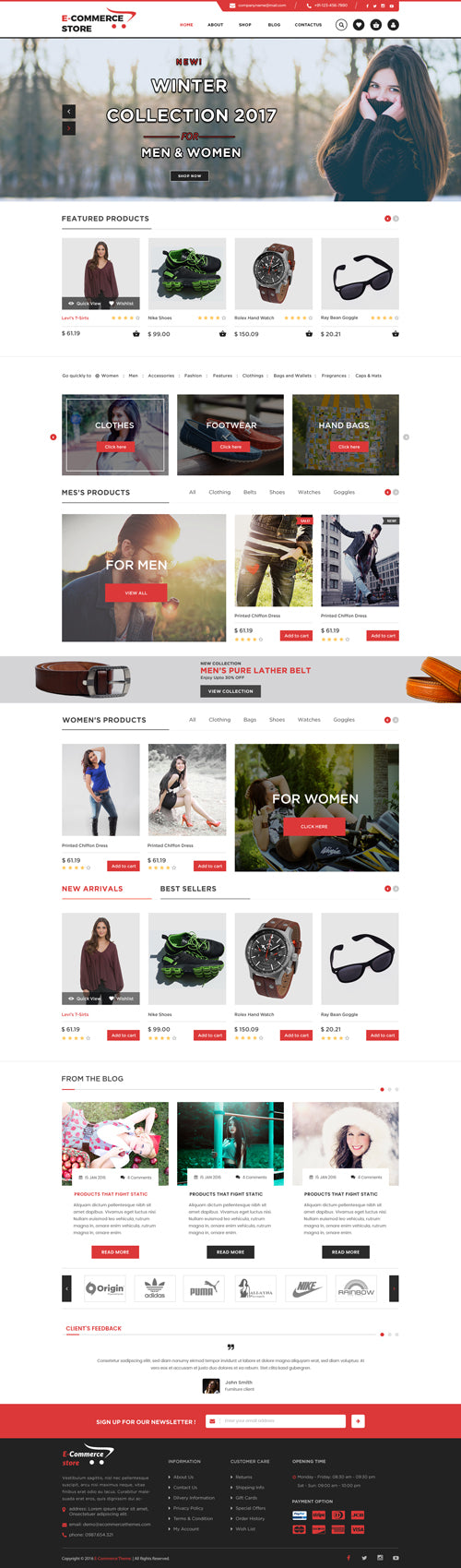 Free Ecommerce WordPress Theme