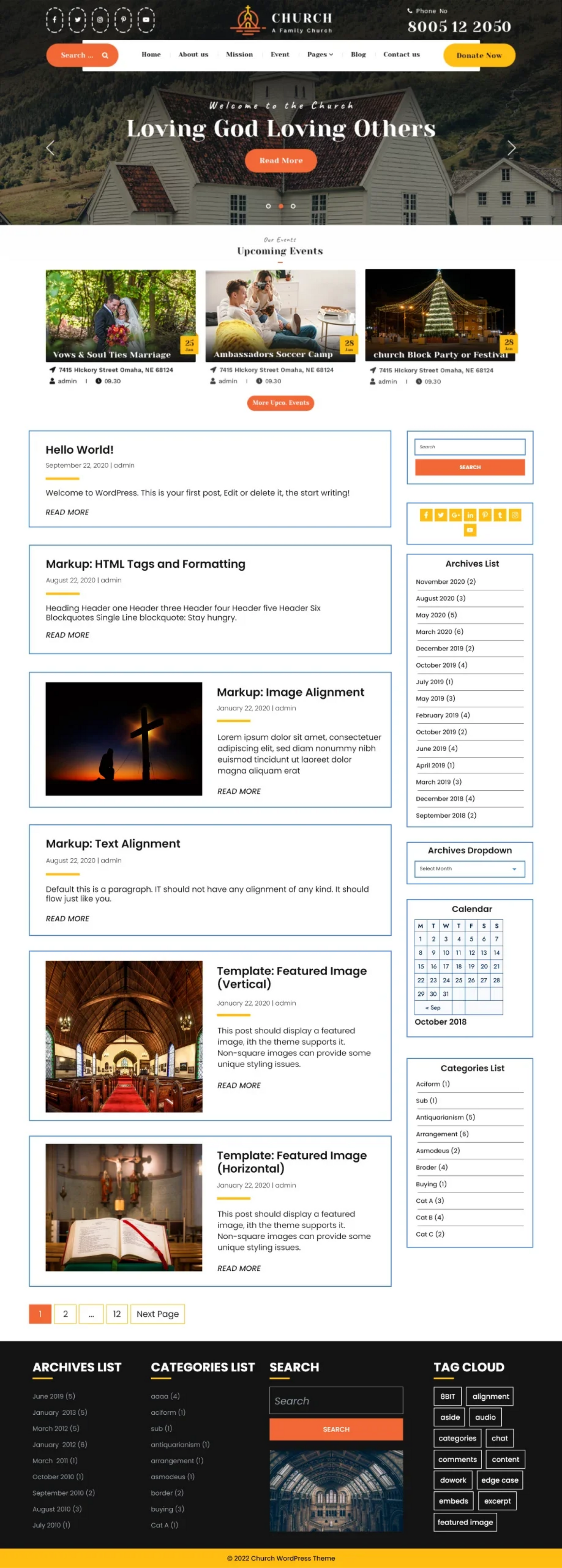 Free Religion WordPress Theme