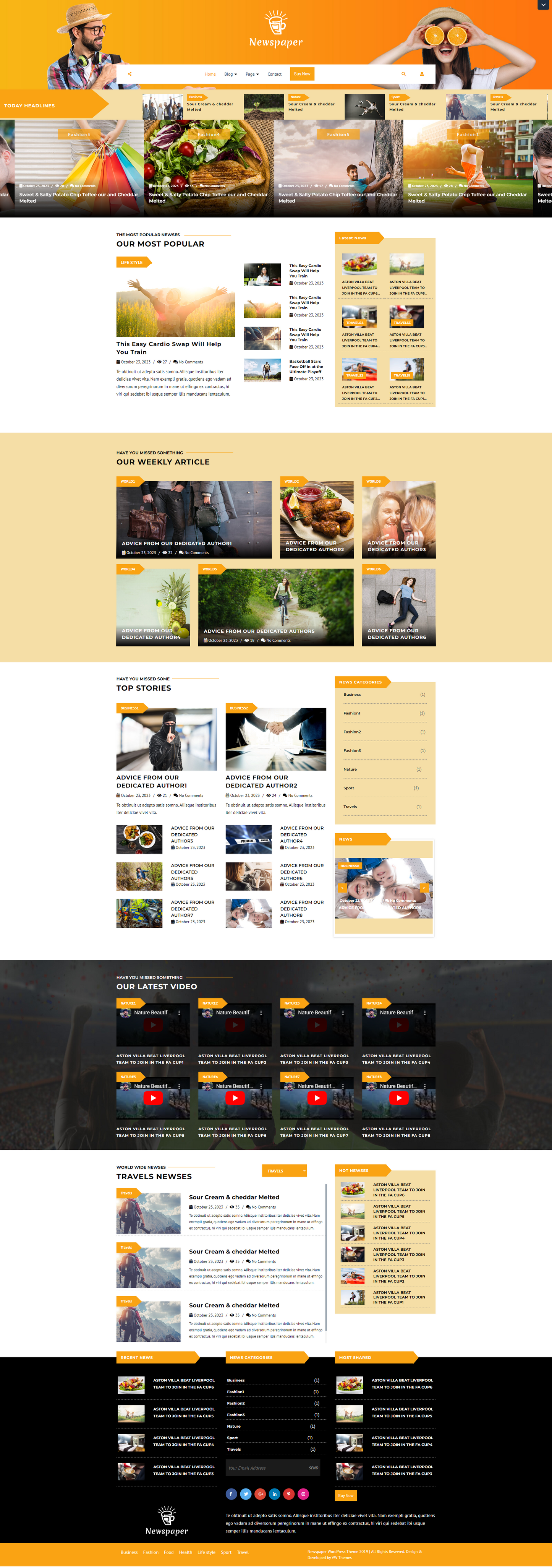 Free Newspaper WordPress Theme