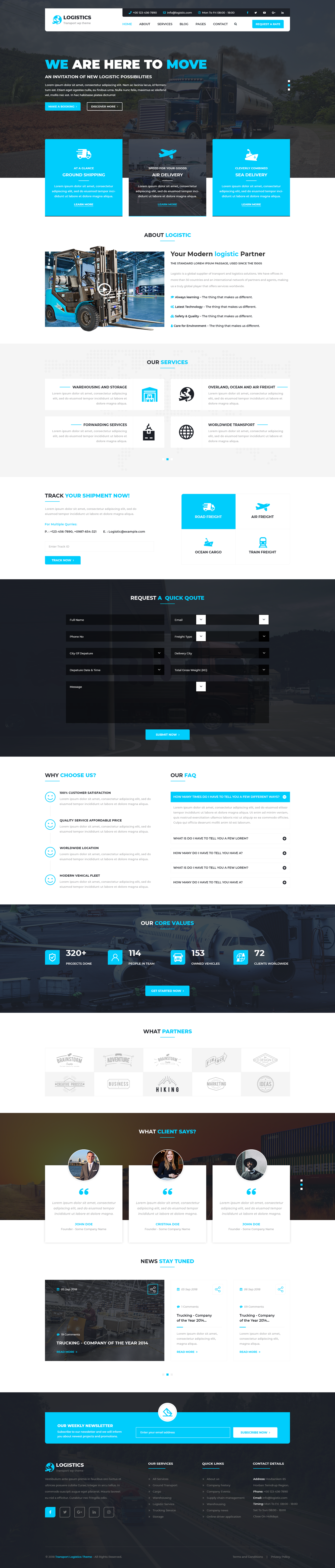 Trasnport WordPress Theme