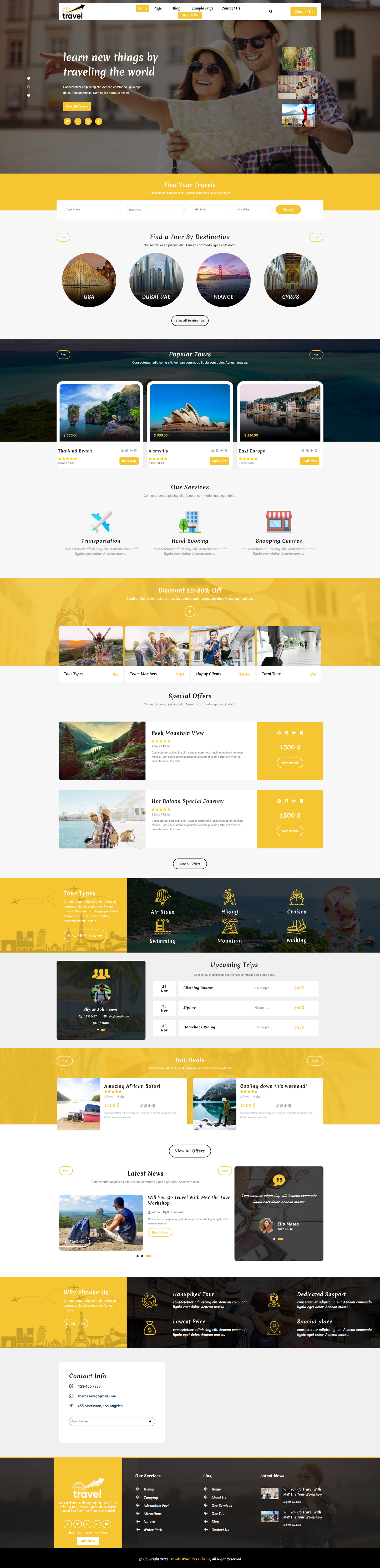 Travel Blog WordPress Theme